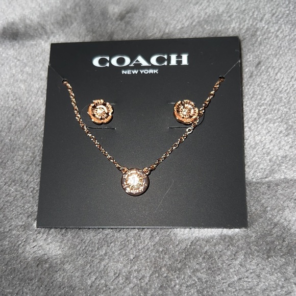 NWT Coach Earring and Necklace Set - Picture 3 of 5